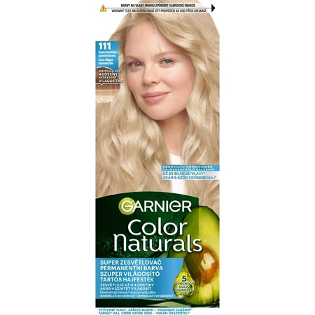 Garnier Color Naturals Dauerhafte Haarfarbe 111 Superlightening Superlightening aschblond 1×1 Stück, Haarfarbe
