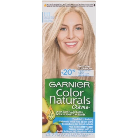 Garnier Color Naturals Dauerhafte Haarfarbe 111 Superlightening Superlightening aschblond 1×1 Stück, Haarfarbe