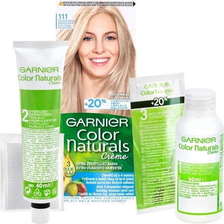 Garnier Color Naturals Dauerhafte Haarfarbe 111 Superlightening Superlightening aschblond 1×1 Stück, Haarfarbe