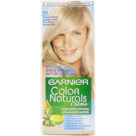 Garnier Color Naturals Dauerhafte Haarfarbe 111 Superlightening Superlightening aschblond 1×1 Stück, Haarfarbe