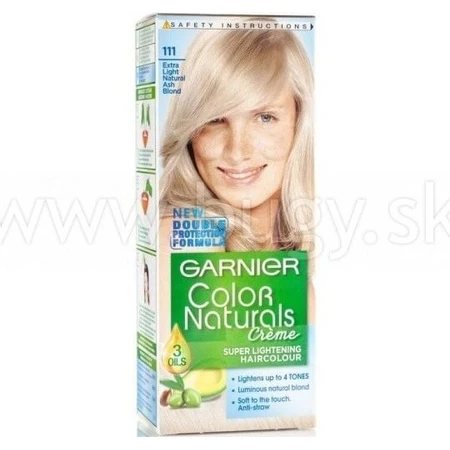 Garnier Color Naturals Dauerhafte Haarfarbe 111 Superlightening Superlightening aschblond 1×1 Stück, Haarfarbe