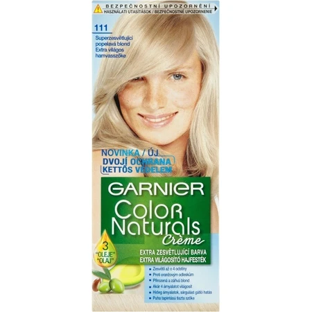 Garnier Color Naturals Dauerhafte Haarfarbe 111 Superlightening Superlightening aschblond 1×1 Stück, Haarfarbe