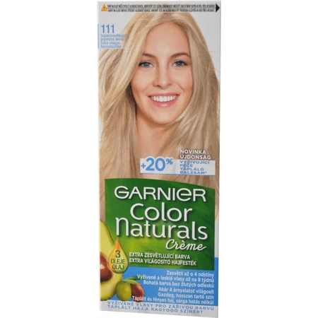 Garnier Color Naturals Dauerhafte Haarfarbe 111 Superlightening Superlightening aschblond 1×1 Stück, Haarfarbe
