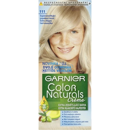 Garnier Color Naturals Dauerhafte Haarfarbe 111 Superlightening Superlightening aschblond 1×1 Stück, Haarfarbe