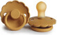 FRIGG FRIGG Daisy rubber pacifier Honey Gold, 0-6m 1&#215;1 pc, pacifier