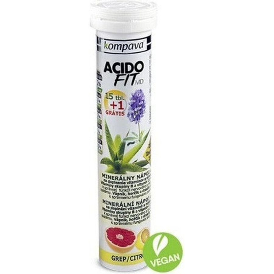 compava ACIDOFIT MD OANGE+LIMET 1×16 tbl, bevanda minerale - arancia e lime