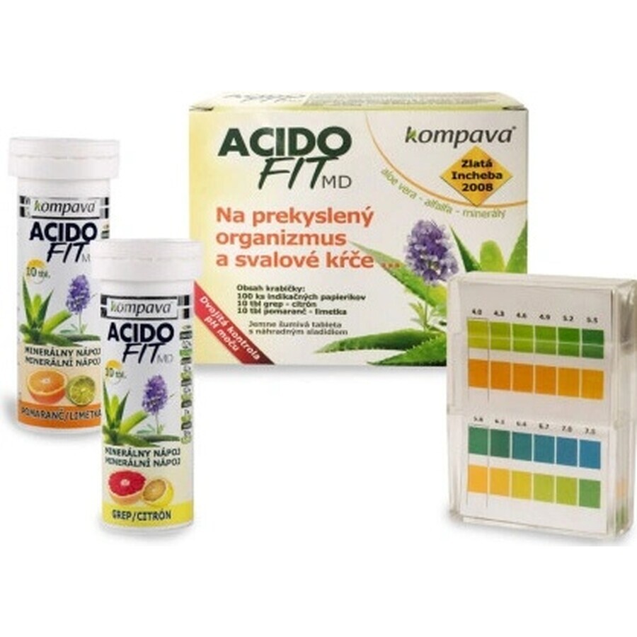 compava ACIDOFIT MD OANGE+LIMET 1×16 tbl, bevanda minerale - arancia e lime
