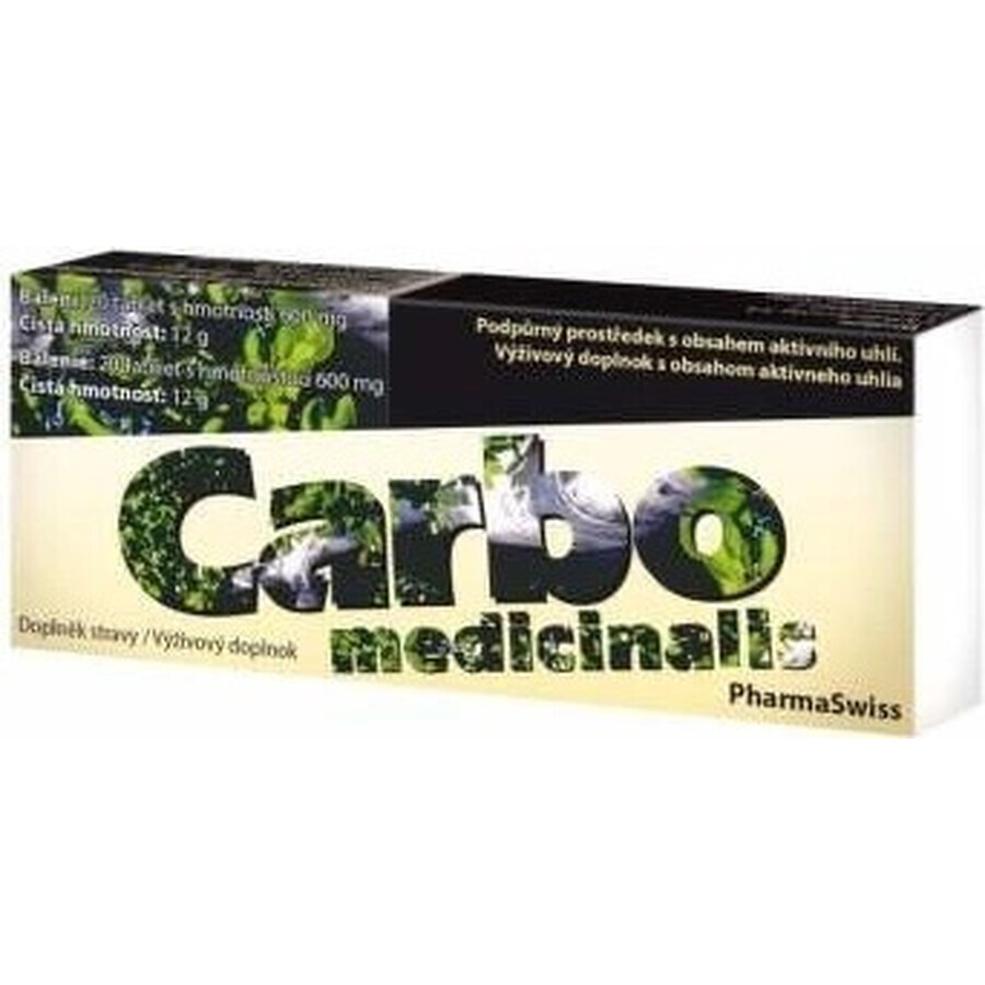 CARBO MEDICINALIS 1×20 tbl, voedingssupplement