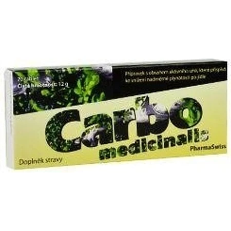 CARBO MEDICINALIS 1×20 tbl, complemento alimenticio
