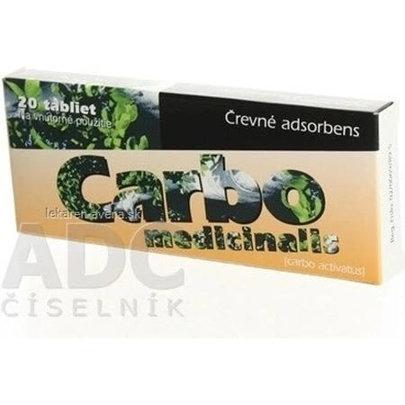 CARBO MEDICINALIS 1×20 tbl, complemento alimenticio