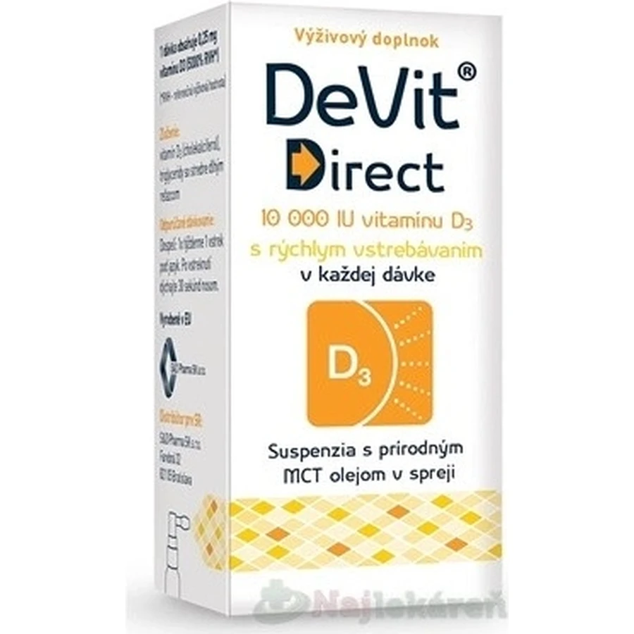 DeVit Direct 10 000 IU 1×6 ml, food supplement