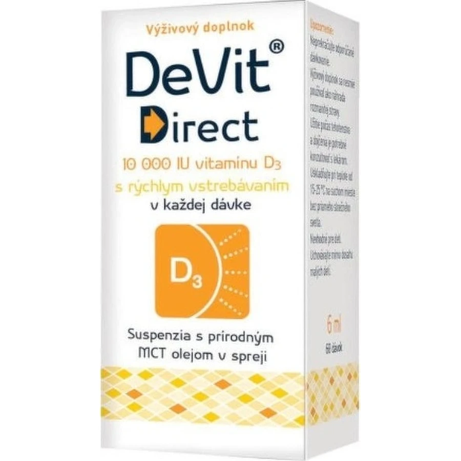 DeVit Direct 10 000 IU 1×6 ml, food supplement