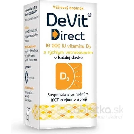 DeVit Direct 10 000 IU 1×6 ml, food supplement