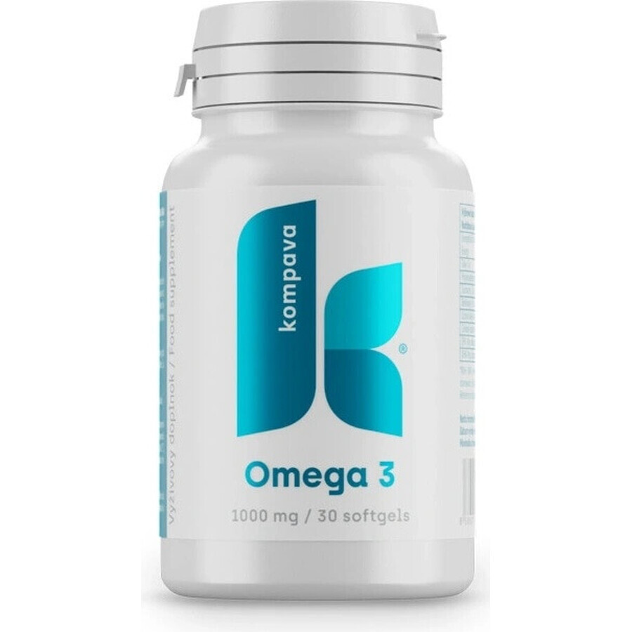 Kompava Omega-3 1×30 cps, Nahrungsergänzungsmittel