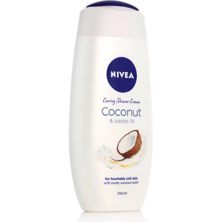 NIVEA Gel de Ducha Coco 250ml 1×250ml 1×250ml, hidrata la piel
