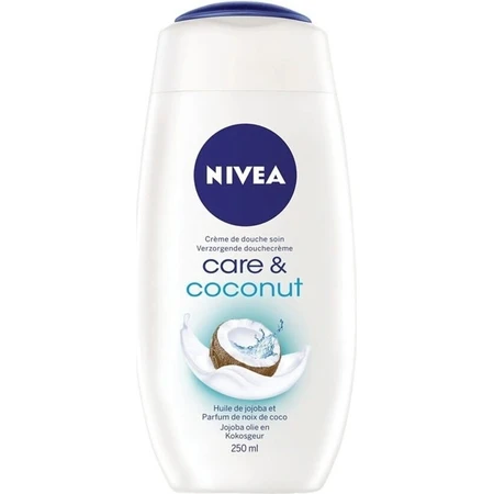 NIVEA Gel de Ducha Coco 250ml 1×250ml 1×250ml, hidrata la piel