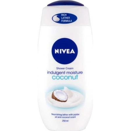 NIVEA Gel de Ducha Coco 250ml 1×250ml 1×250ml, hidrata la piel