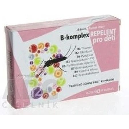 ROSEN PHARMA B-KOMPLEX B-KOMPLEX REPELLENT 1×25 tbl, répulsif en comprimés