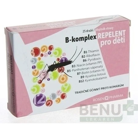 ROSEN PHARMA B-KOMPLEX B-KOMPLEX REPELLENT 1×25 tbl, répulsif en comprimés