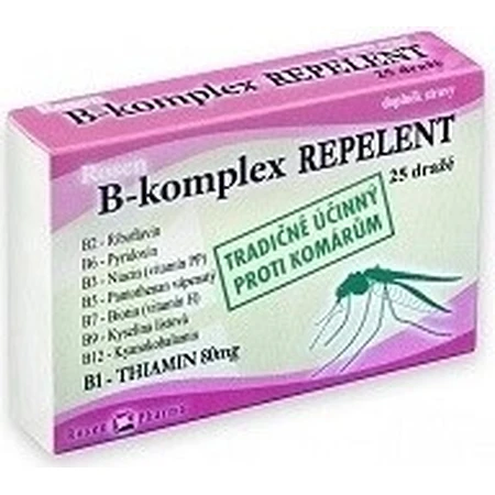 ROSEN PHARMA B-KOMPLEX B-KOMPLEX REPELLENT 1×25 tbl, répulsif en comprimés