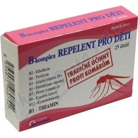 ROSEN PHARMA B-KOMPLEX B-KOMPLEX REPELLENT 1×25 tbl, répulsif en comprimés
