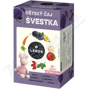 LEROS Té para niños - ciruela 20×2 g, té