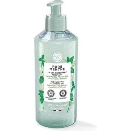 Yves Rocher Pure Menthe Gel Nettoyant 390ml 1×390ml 1×390ml, gel nettoyant