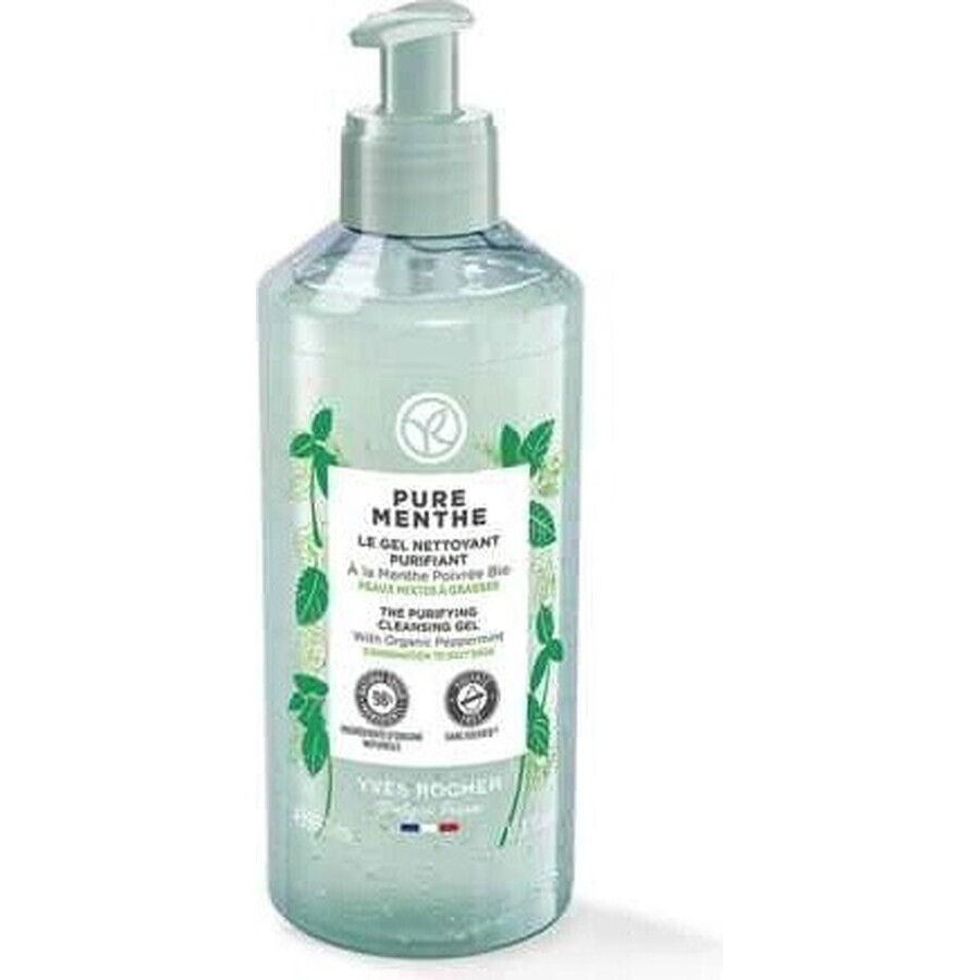Yves Rocher Pure Menthe Cleansing Gel 390ml 1×390 ml, cleansing gel