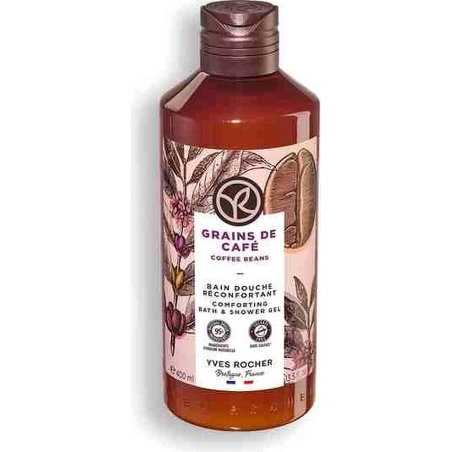 Yves Rocher Gel doccia ai chicchi di caffè 1×400 ml, gel doccia