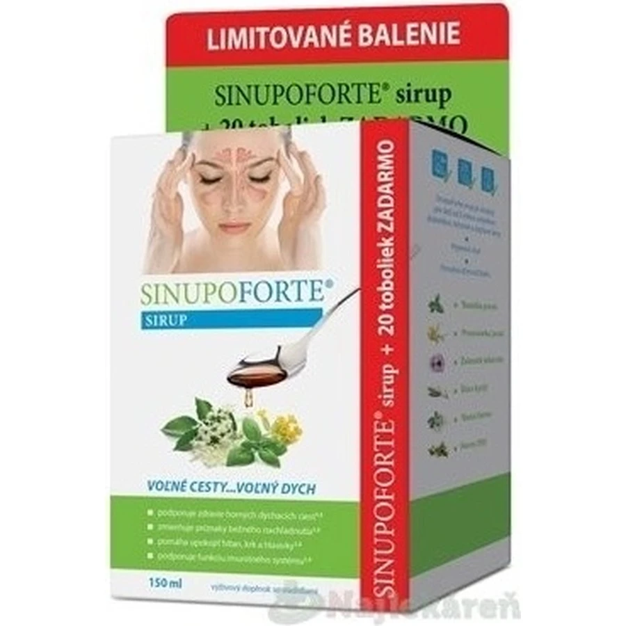 SINUPO FORTE Limited pack 1×1 set, syrup and capsules