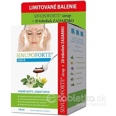 SINUPO FORTE Limited pack 1×1 set, syrup and capsules