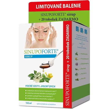 SINUPO FORTE Limited pack 1×1 set, syrup and capsules