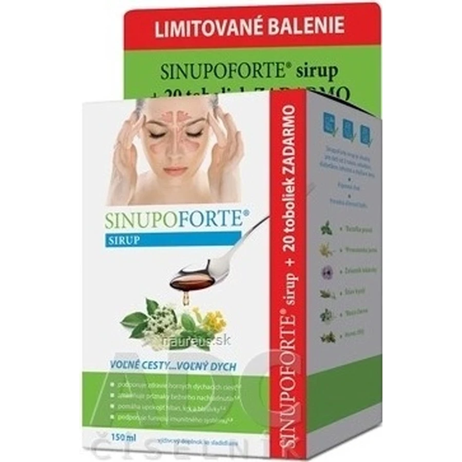 SINUPO FORTE Limited pack 1×1 set, syrup and capsules