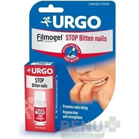 URGO FILMOGEL STOP NAIL BITING 1×9 ml, vernis amer contre le rongement des ongles