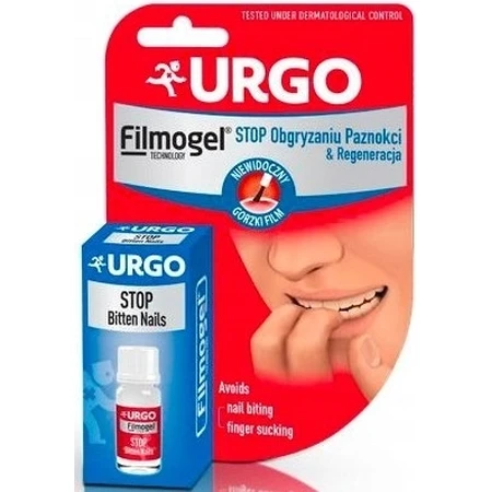 URGO FILMOGEL STOP NAIL BITING 1×9 ml, vernis amer contre le rongement des ongles