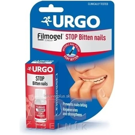 URGO FILMOGEL STOP NAIL BITING 1×9 ml, vernis amer contre le rongement des ongles