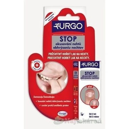 URGO FILMOGEL STOP NAIL BITING 1×9 ml, vernis amer contre le rongement des ongles