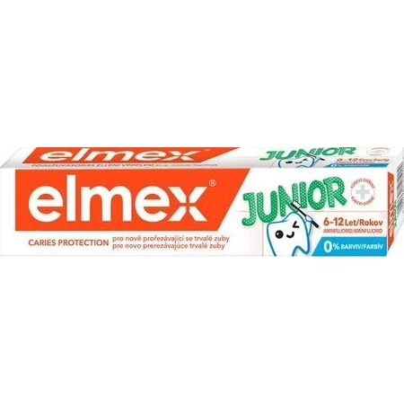 ELMEX JUNIOR PASTA DENTAL 1×75 ml, pasta dental para niños