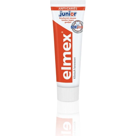 ELMEX JUNIOR PASTA DENTAL 1×75 ml, pasta dental para niños