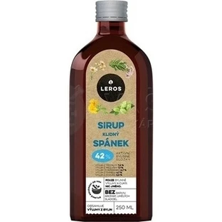 LEROS CALM SLEEP SYRUP 1×250 ml, siroop voor een rustgevende en ongestoorde slaap