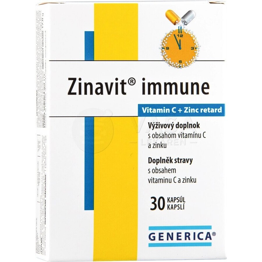 GENERICA Zinavit imun 1×30 cps, integratore alimentare