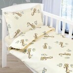 Cearșafuri pentru copii AGATA 90/039 bej girafă 90x135,45x60 Cearșafuri pentru copii AGATA 90/039 bej girafă 90x135,45x60