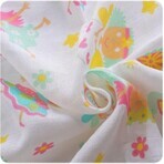 XKKO LUX Scutece de bumbac 80x80 imprimate - pentru fete - 3 buc 1×1 buc