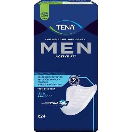 TENA Men Niveau 1 1×24 incontinentieverbanden voor mannen