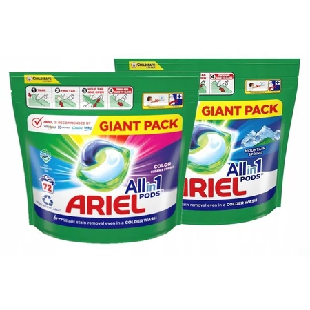 Ariel All-in-1 PODS Farbe, Waschgel-Kapseln, 72 Waschgel-Kapseln 1×72, Waschgel-Kapseln