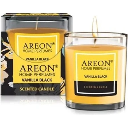 Areon Candle Vanilla Black Vanilla 120g 1×1 pc, bougie parfumée