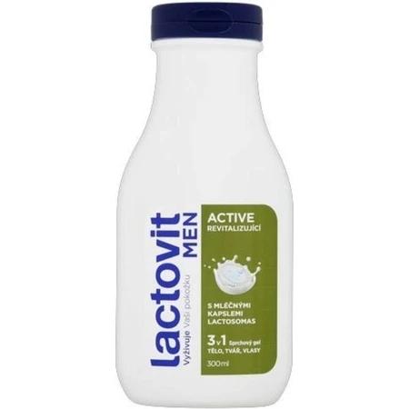 Lactovit MEN Lactourea Gel de Ducha Regenerador 3 en 1 1x300 ml