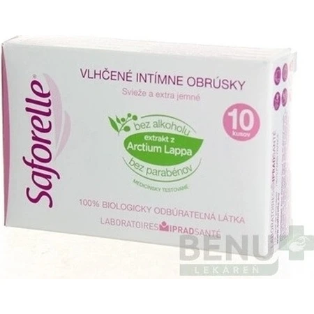 SAFORELLE INTIMA Wipes 1×10 pcs, wet wipes