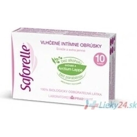 SAFORELLE INTIMA Wipes 1×10 pcs, wet wipes