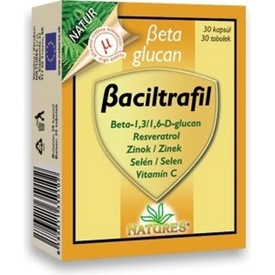 NATURES Baciltrafil 1×30 cps, voedingssupplement